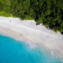 aerial view of beach