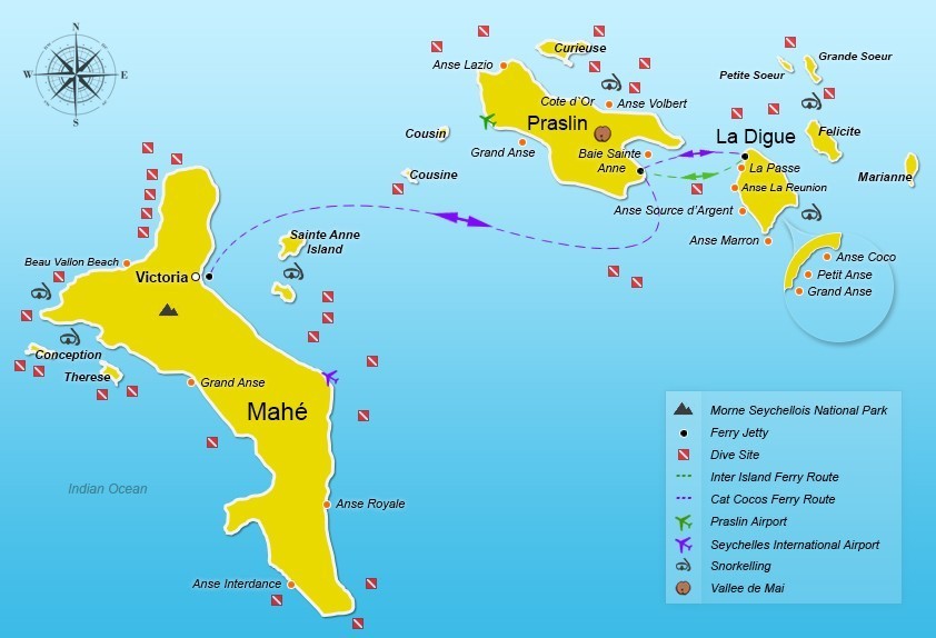 Seychellesbookings - Seychelles Ferry Routes